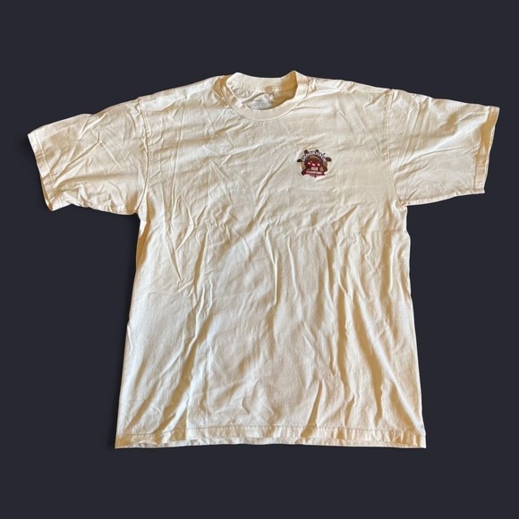 Source Unknown Other - Vintage Smoorhsum Company Mushroom Embroidered T-Shirt, Cream, Size XL